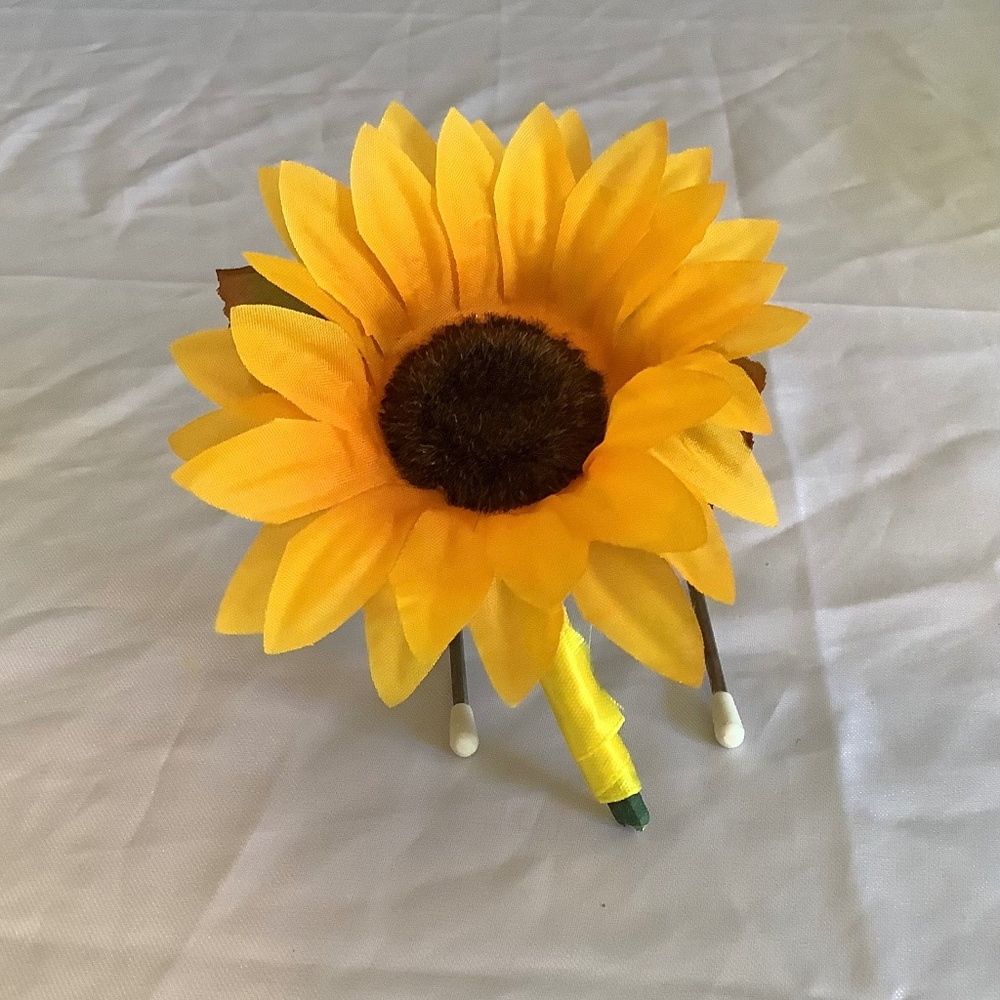 Sunflower boutonniere